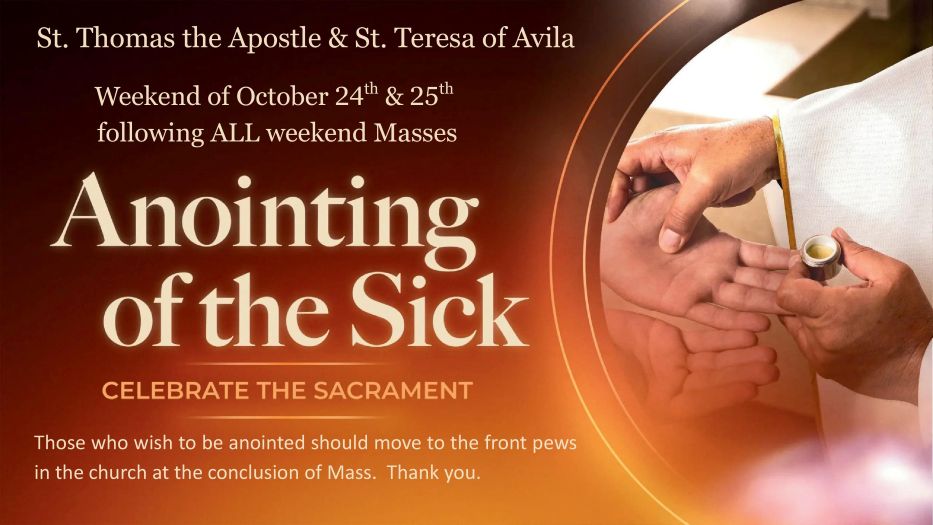 Anointing of Sick 2026.Oct 24.25
